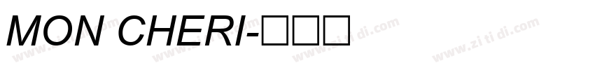 MON CHERI字体转换